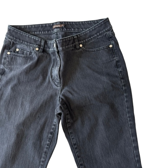 J. McLaughlin Black Mid Rise Stretch Straight Leg Jeans - Picture 6 of 14